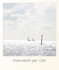 Polaroid-Stil per CSS
