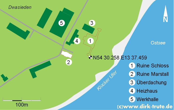 Karte Schloss Dwasieden